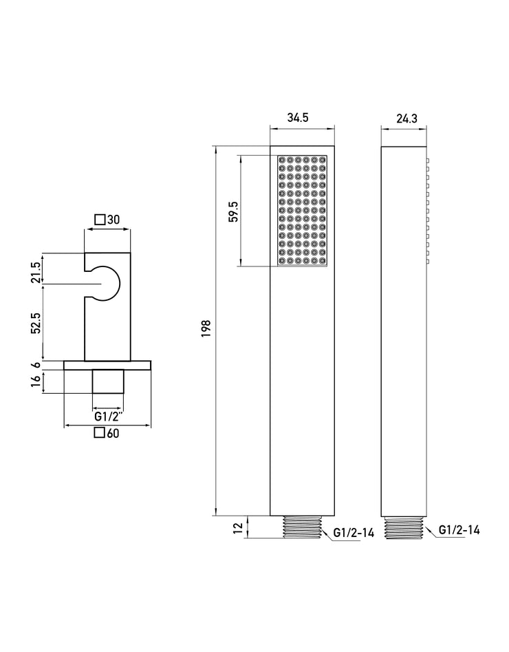 KIT DOCCIA QUADRO CROMATO