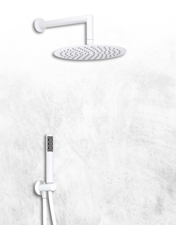ROUND SHOWER KIT WHITE DESIGN 