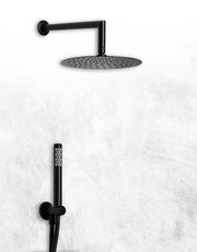 KIT DOCCIA TONDO DESIGN NERO OPACO